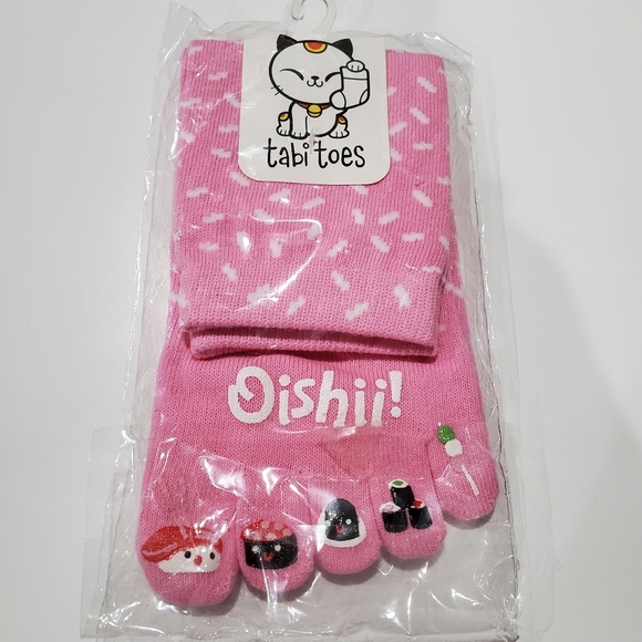 Lot of 3 pairs 5 finger Socks Sox Sushi Godzilla Boy Diver MIX - Picture 4 of 16